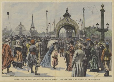 Opening van de Wereldtentoonstelling 1900 in Parijs door Fortune Louis Meaulle