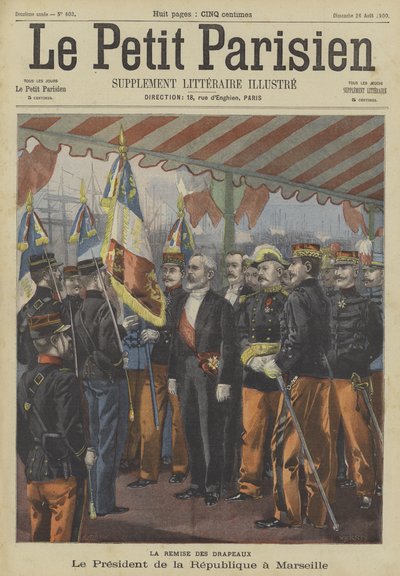 President Loubet van Frankrijk bezoekt Marseille door Fortune Louis Meaulle