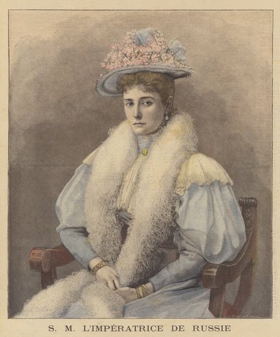 Tsarina Alexandra van Rusland door Fortune Louis Meaulle