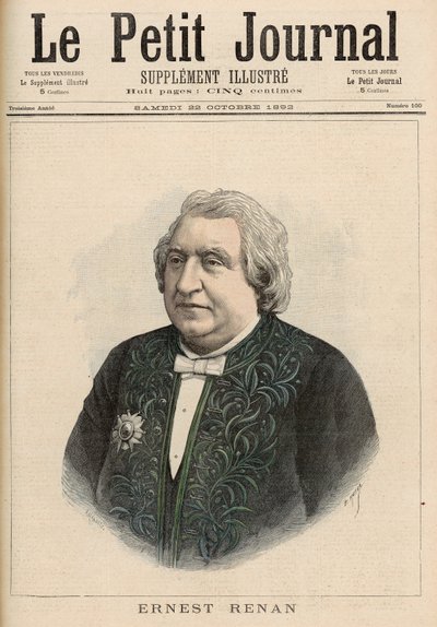 Ernest Renan, uit 
