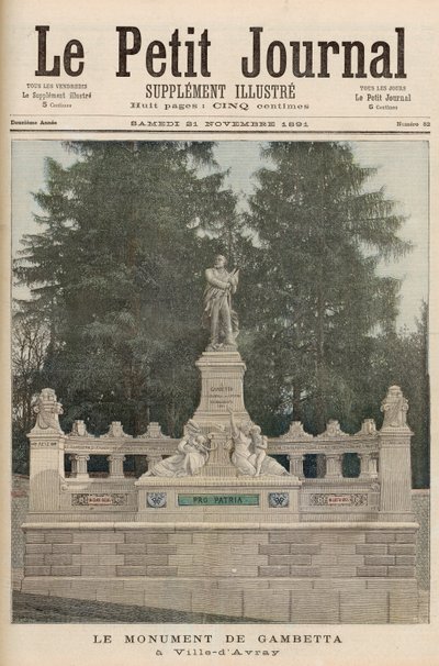 Monument voor Gambetta in Ville-d