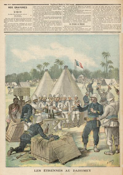 Nieuwjaarsdozen in Dahomey, uit 