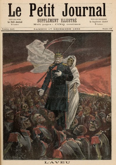 De biecht: Otto Von Bismarck (1815-98) met de dood, uit 