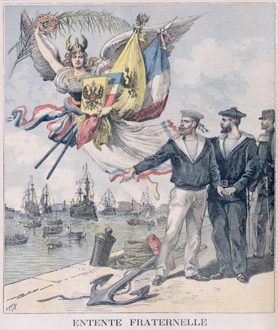 De Frans-Russische Entente, illustratie uit 