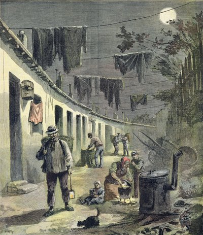 De voddenrapers van Parijs, illustratie uit de geïllustreerde bijlage van Le Petit Journal, 27 augustus 1892 door Fortune Louis Meaulle and Henri Meyer