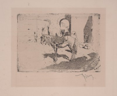 Paard van Marokko door Fortuny y Carbó