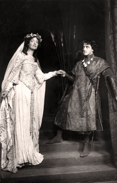 Dorothea Baird 1875-1933 en Harcourt Williams 1880-1957 in Paola en Francesca, 1907 door Foulsham and Banfield