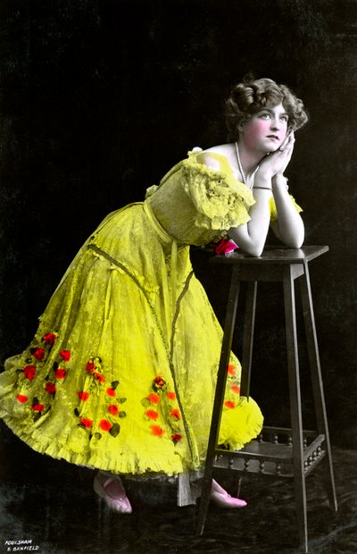 Gabrielle Ray 1883-1973, Engelse actrice, begin 20e eeuw door Foulsham and Banfield