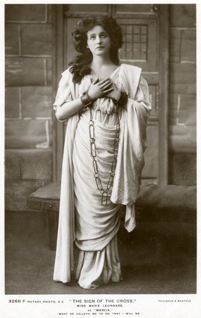 Marie Leonhard, actrice, ca. 1900s door Foulsham and Banfield