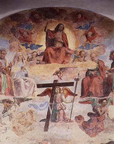 Laatste Oordeel (fresco) (detail) door Fra Bartolomeo