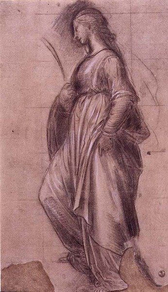 Studie van St. Catharina van Alexandrië door Fra Bartolomeo