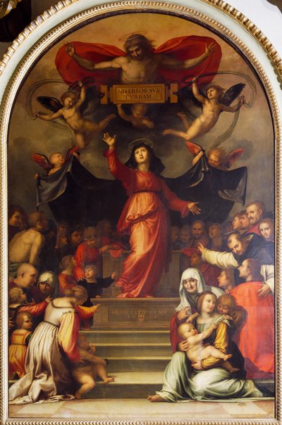 Onze-Lieve-Vrouw van Barmhartigheid, door Bartolomeo della Porta, bekend als Fra Bartolomeo (1472-1517) door Fra (1472 1517) Bartolomeo