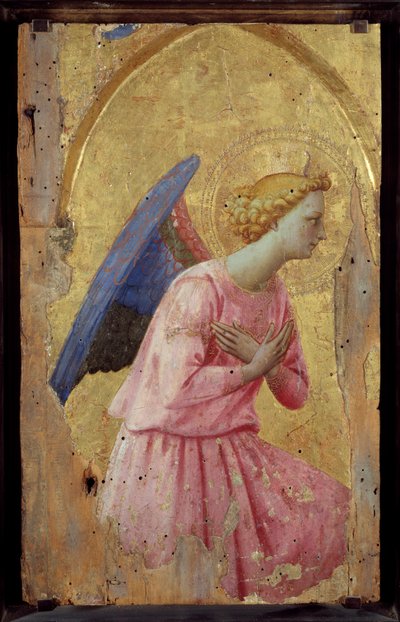 Engel in aanbidding door Fra  Angelico