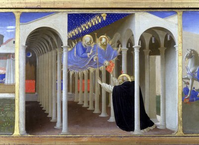 Verschijning van St. Petrus en St. Paulus in St. Dominica door Fra  Angelico