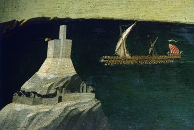 Boot (detail) uit Thebaid, ca. 1418-1420 door Fra (c.1387 1455) Angelico