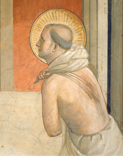 Christus aan de Zuil, Maagd en figuur van boetvaardige Dominicaanse heilige door Fra (c.1387 1455) Angelico