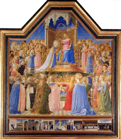 Kroning van de Maagd, c.1430-32 door Fra  Angelico
