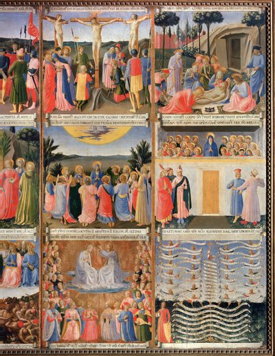 Geschiedenis van het leven van Christus (detail) door Fra  Angelico