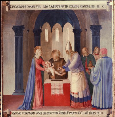 Leven van Christus: de besnijdenis, Armadio degli Argenti door Fra  Angelico