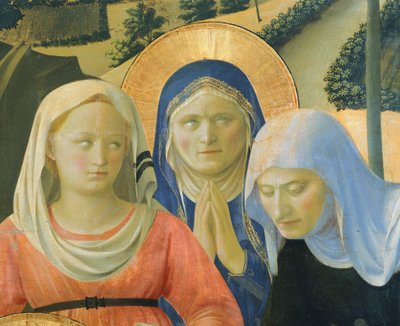 De Kruisafneming of het Altaarstuk van de Heilige Drie-eenheid, circa 1432 door Fra (c.1387 1455) Angelico
