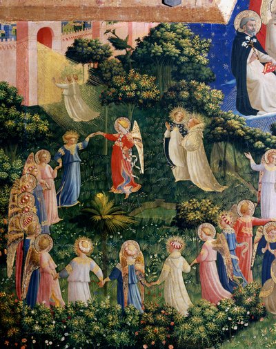 Het Laatste Oordeel (detail) door Fra  Angelico