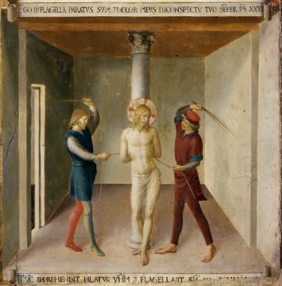 De geseling (detail) door Fra  Angelico
