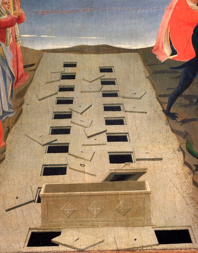 De open graven, detail van het Laatste Oordeel door Fra  Angelico