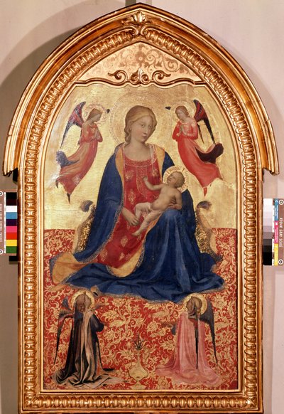 Maagd en kind met engelen door Fra (c.1387 1455) Angelico