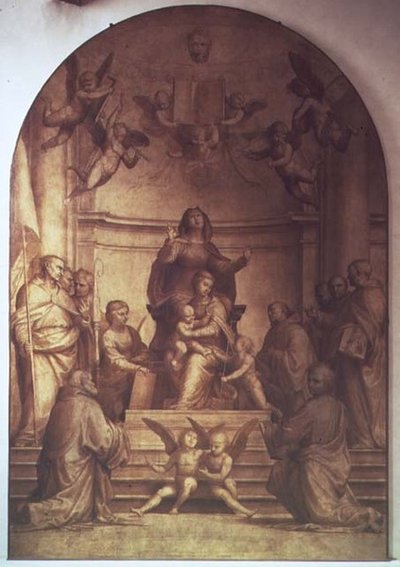 Het Altaarstuk van de Grote Raad, 1510 door Fra 1472 1517 Bartolommeo
