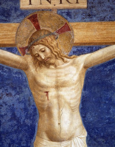 Christus gekruisigd. Inscriptie 