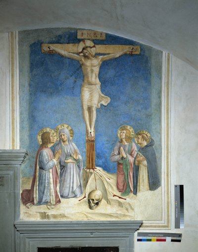 Kruisiging met de Maagd Maria en Sint Cosme door Fra Angelico
