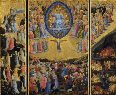 Het laatste oordeel. 1440-45 door Fra Angelico