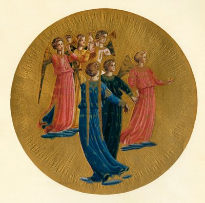 Detail van de kroning van de Maagd, 15e eeuw door Fra Angelico