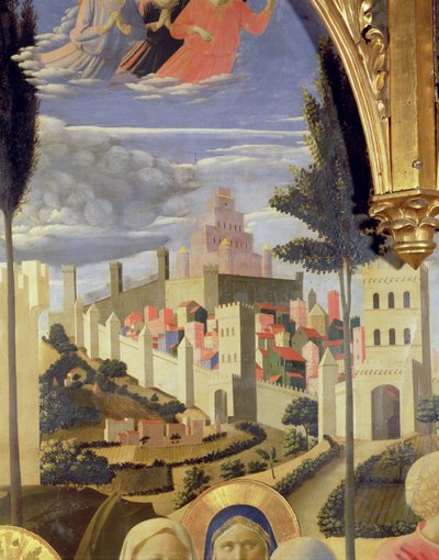 Santa Trinita Altaarstuk (detail) door Fra Angelico