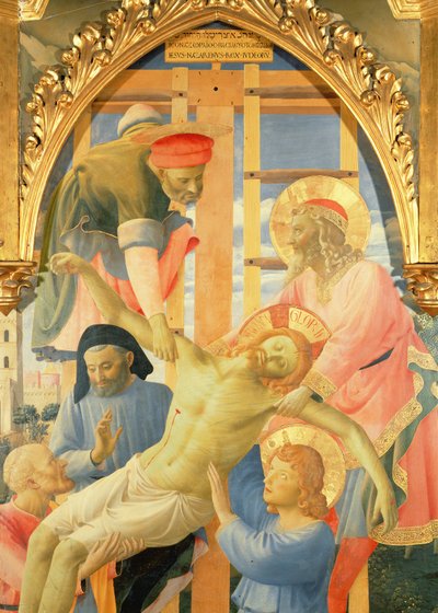 Santa Trinita Altaarstuk (detail) door Fra Angelico