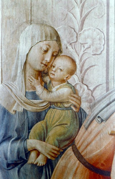 St. Laurentius geeft aalmoezen aan de armen (detail), midden 15e eeuw door Fra Angelico