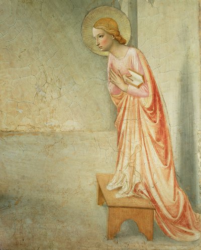 De Annunciatie, detail van de Maagd, 1442 (detail) door Fra Angelico
