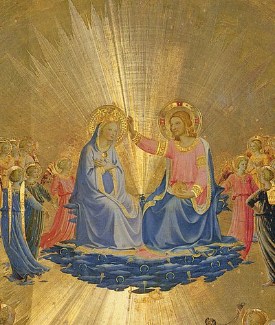 De kroning van de Maagd (detail) door Fra Angelico