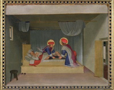 Het Wonder van de Diaken Justinianus, van de predella van het San Marco altaarstuk, 1440 door Fra Angelico