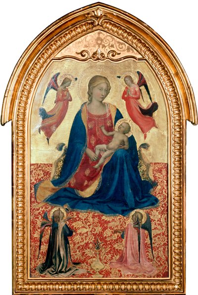Maagd en Kind met Engelen, c1425 door Fra Angelico