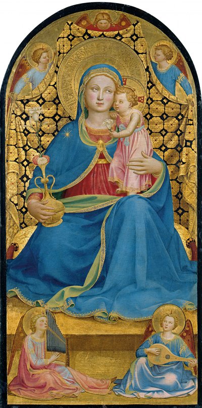 Maagd van nederigheid door Fra Angelico