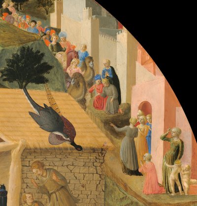 De Aanbidding der Wijzen door Fra Angelico and Fra Filippo Lippi