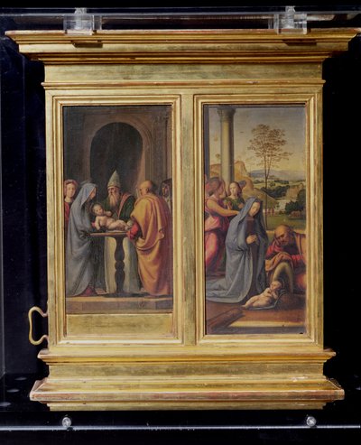 Presentatie in de Tempel en de Geboorte, c.1497 door Fra Bartolommeo