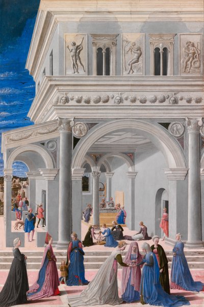 De Geboorte van de Maagd door Fra Carnevale