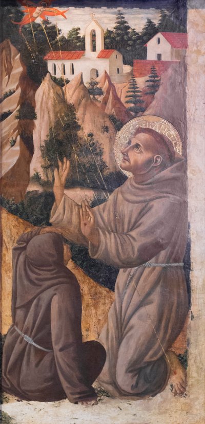 St. Franciscus van Assisi ontvangt de stigmata door Fra Diamante