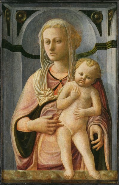 Madonna en Kind (detail) door Fra Filippo Lippi