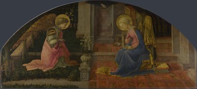 De Annunciatie Medici Paneel, ca. 1450 door Fra Filippo Lippi