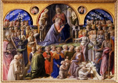De kroning van de Maagd door Fra Filippo Lippi