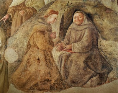 De Hervorming van de Karmelietenregel (detail) door Fra Filippo Lippi