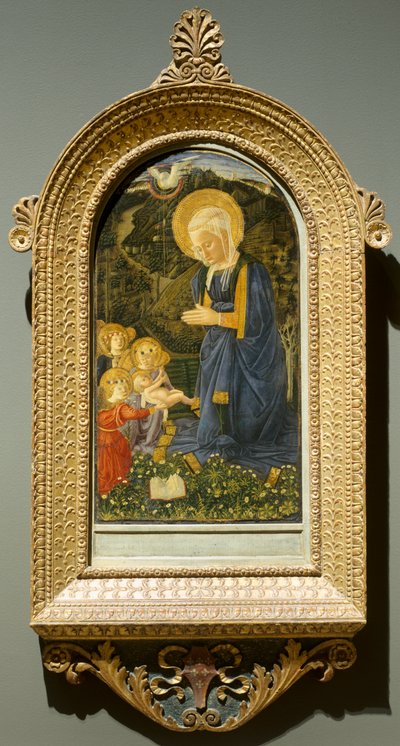 Maagd en Kind met Engelen door Fra Filippo Lippi